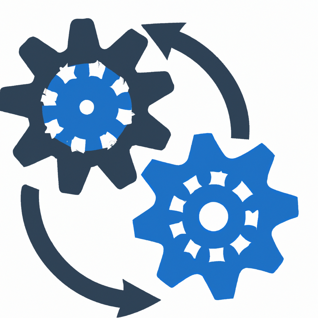 A network of interconnected gears turning.